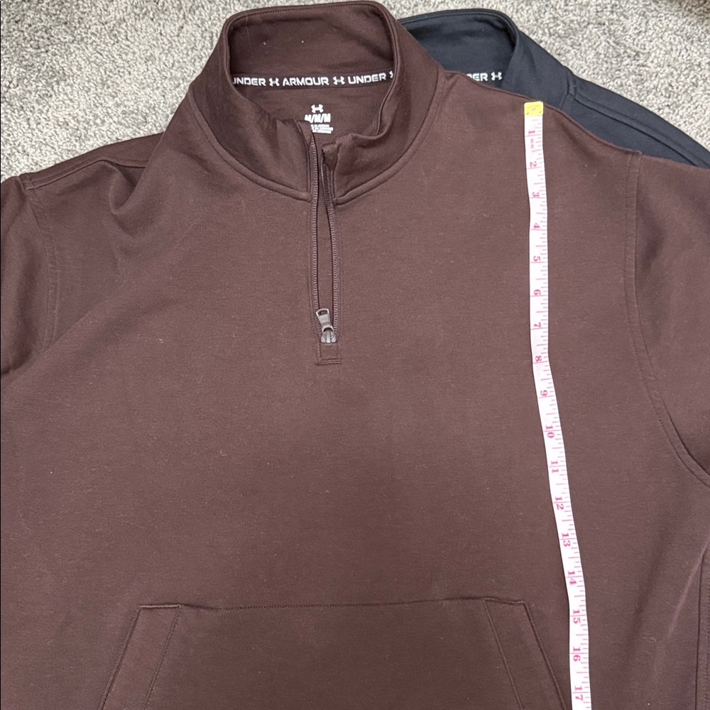 Under Armour Brown and Black Quarter-Zip sweatshirt - Picture 13 of 16